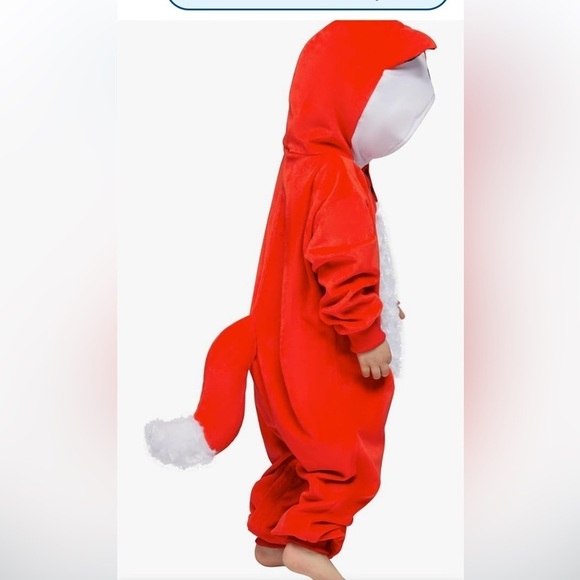 NWT Spooktacular Creations baby fox costume 12-18 months - one hooded jumpsuit - Picture 6 of 8